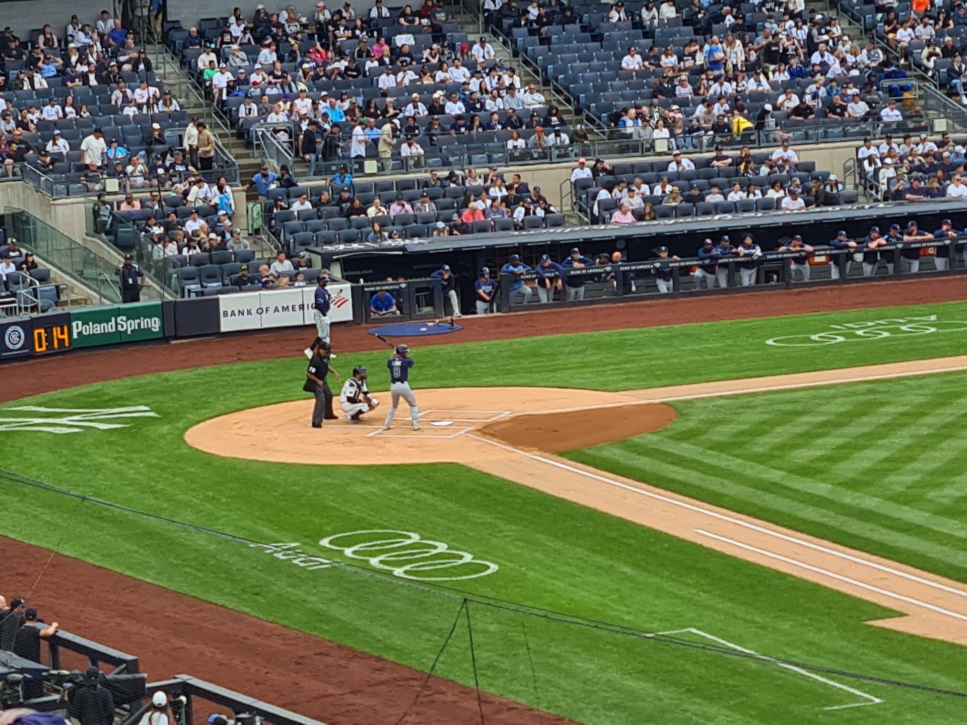 Baseball game at Yankee Stadium